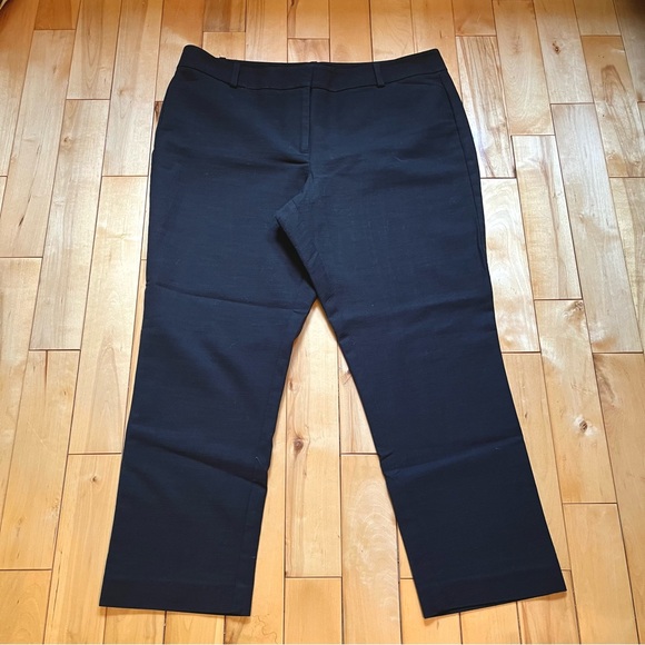 Anne Klein~Women’s Black Cropped Dress Pants~Size 14 Petite~Cotton/Spandex - Picture 3 of 8